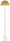 Aleka Floor Lamp – Brass/White - Floor Lamp