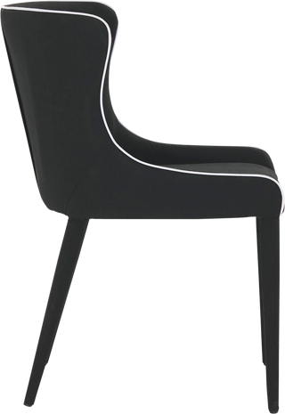 Markson Outdoor Dining Chair – Black Upholstered - Outdoor Dining Chair