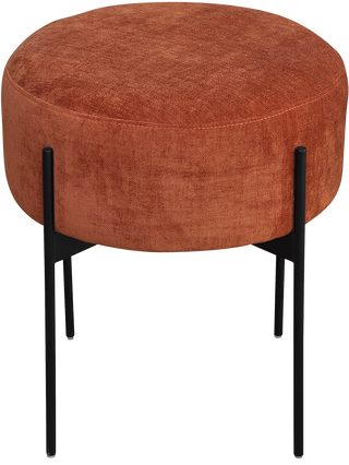 Luke Ottoman - Small Textured Terracotta - Ottoman