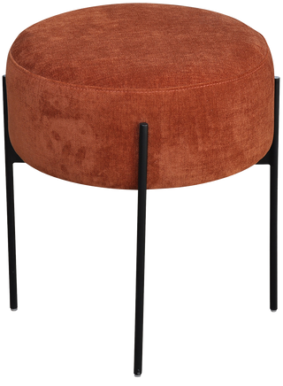 Luke Ottoman - Small Textured Terracotta - Ottoman