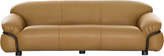 Ovolo Sofa – Toffee Leather - Sofa