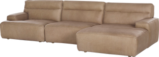 Alvaro Modular 3 Piece Sofa – RAF Chaise – Taupe - Modular Sofa