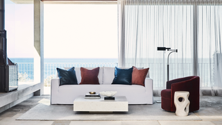 Bottega Linen Loveseat - Loveseat