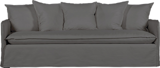 Avery 3-Seater Sofa – Linen Platinum - Sofa