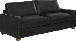 Emerson Leather Sofa – Ebony - Sofa