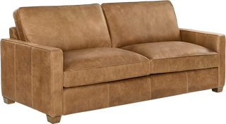The Emerson Leather Sofa – Sand - Sofa