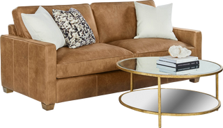 The Emerson Leather Sofa – Sand - Sofa