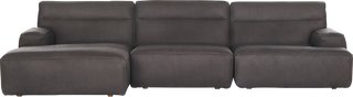 Alvaro Modular 3 Piece Sofa – LAF Chaise – Graphite - Modular Sofa
