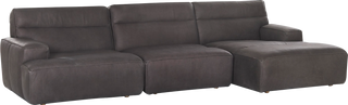 Alvaro Modular 3 Piece Sofa – RAF Chaise – Graphite - Modular Sofa